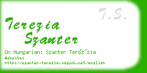 terezia szanter business card